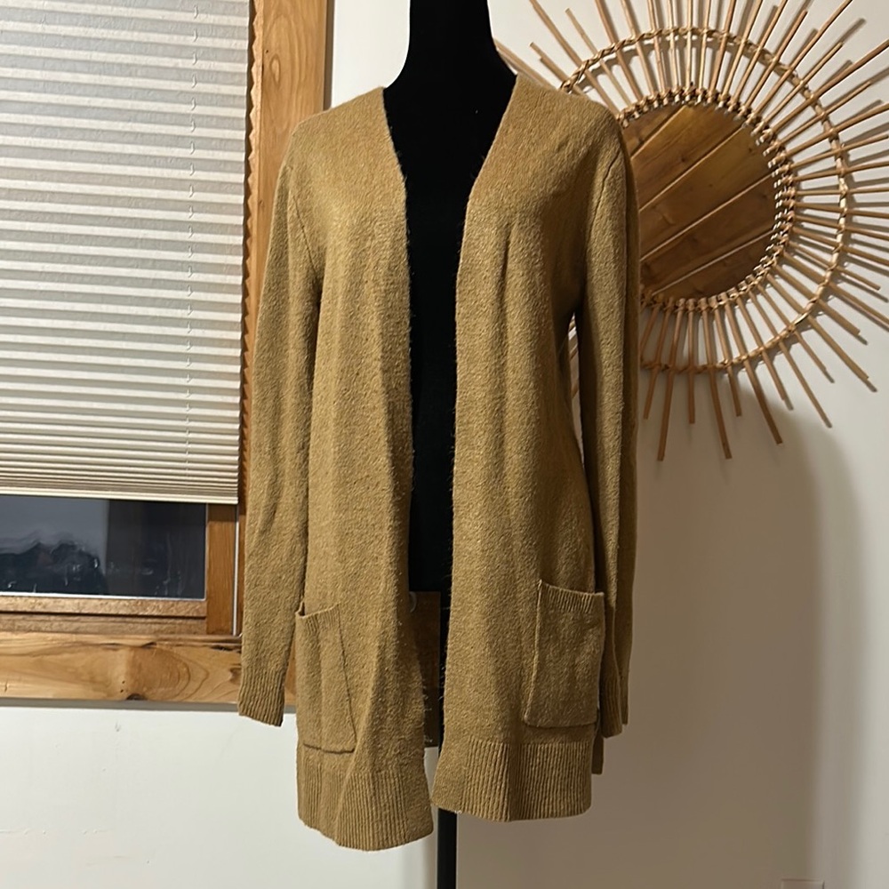 Women's Tan Cardigan Sweater